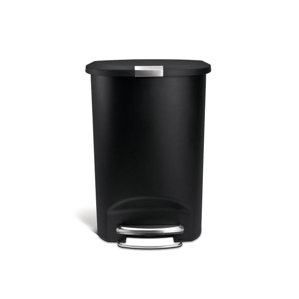 50L semi-round plastic step trash can Online Sale - Image 2