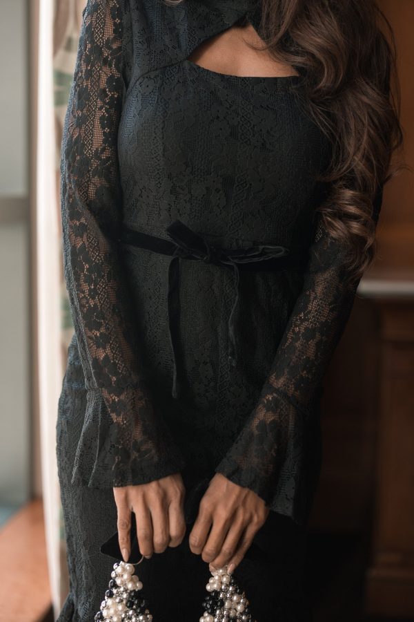 Layton Dress in Black Lace - FINAL SALE Sale - Image 2