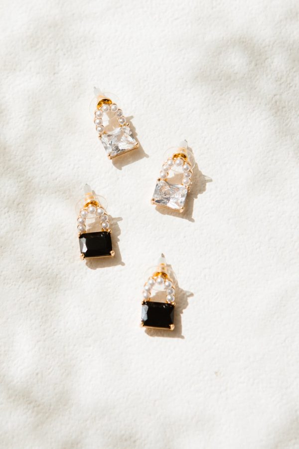Jewel and Pearl Purse Earrings on Sale - Image 2
