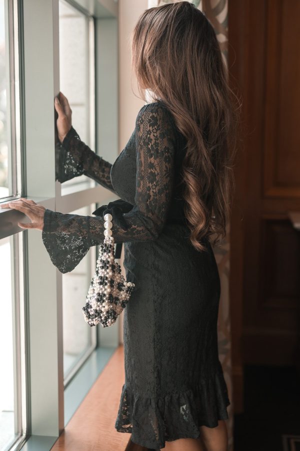 Layton Dress in Black Lace - FINAL SALE Sale - Image 5