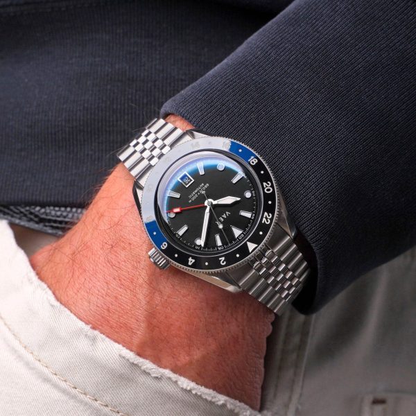 G5 Meridian Navy Black - 39mm USA GMT on Sale - Image 4