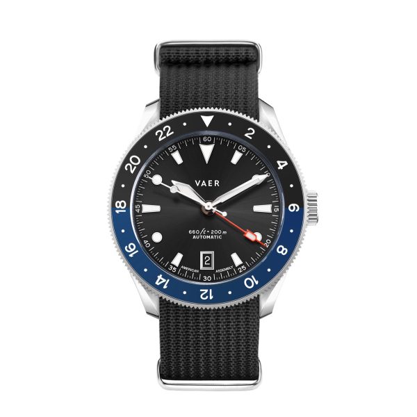 G5 Meridian Navy Black - 39mm USA GMT on Sale - Image 2